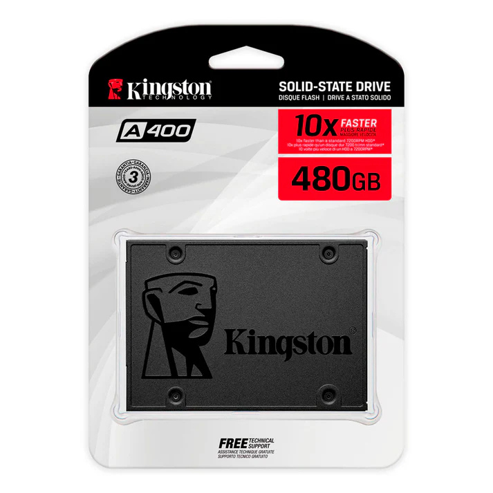 Disco Solido SSD Interno Kingston A400 480gb 6Gb/s Open Box