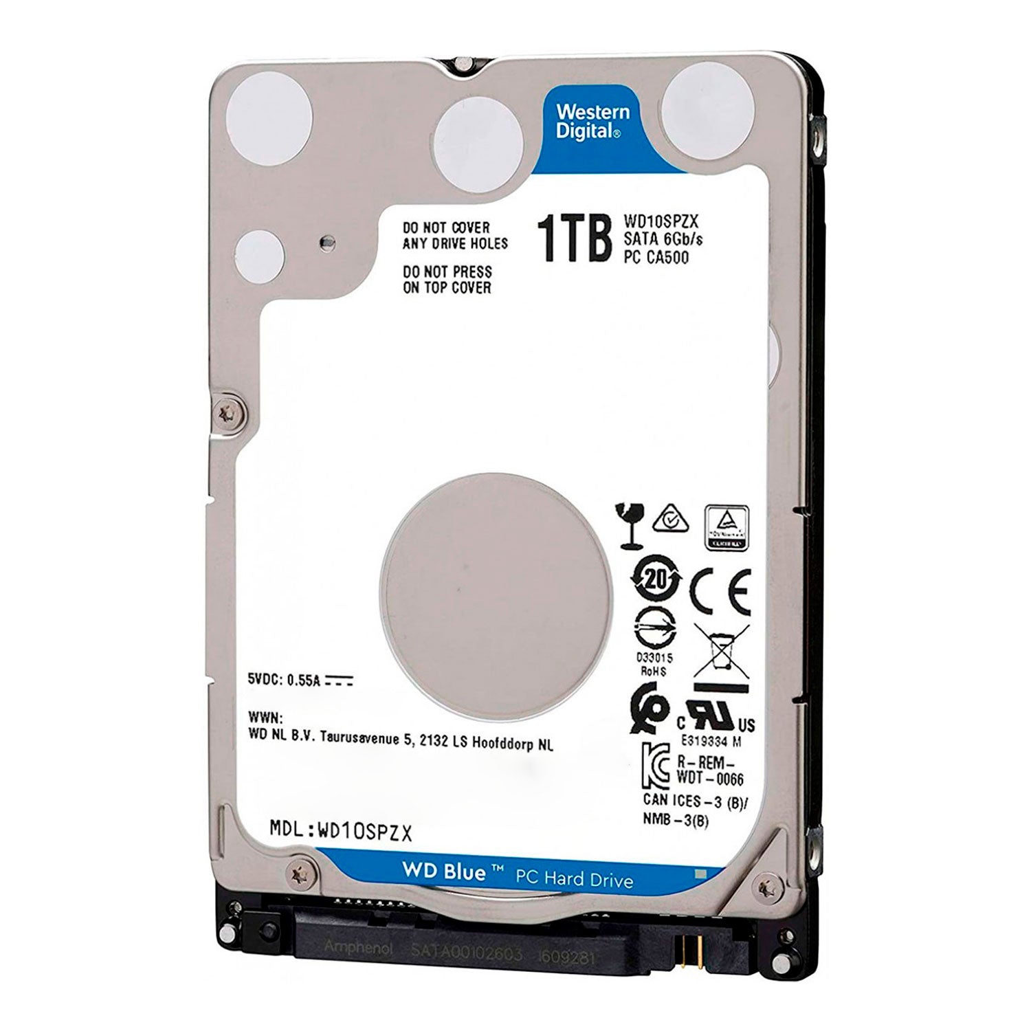 Disco Duro 1TB Interno Notebook WD Blue 2.5" 128MB WD10SPZX | Lifemax