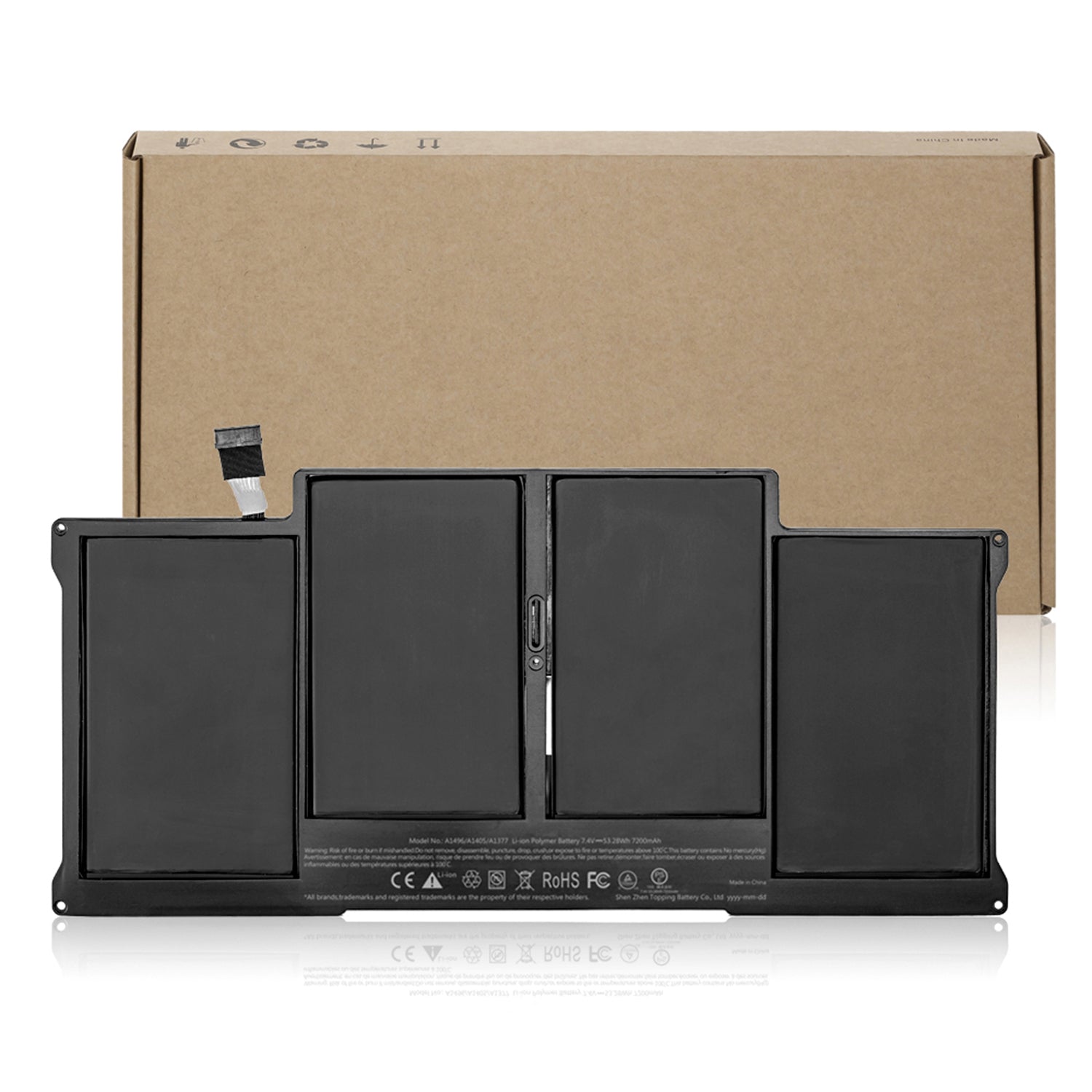 Bateria Yiiko Compatible con MacBook Air 13 2010 2017 55 Wh