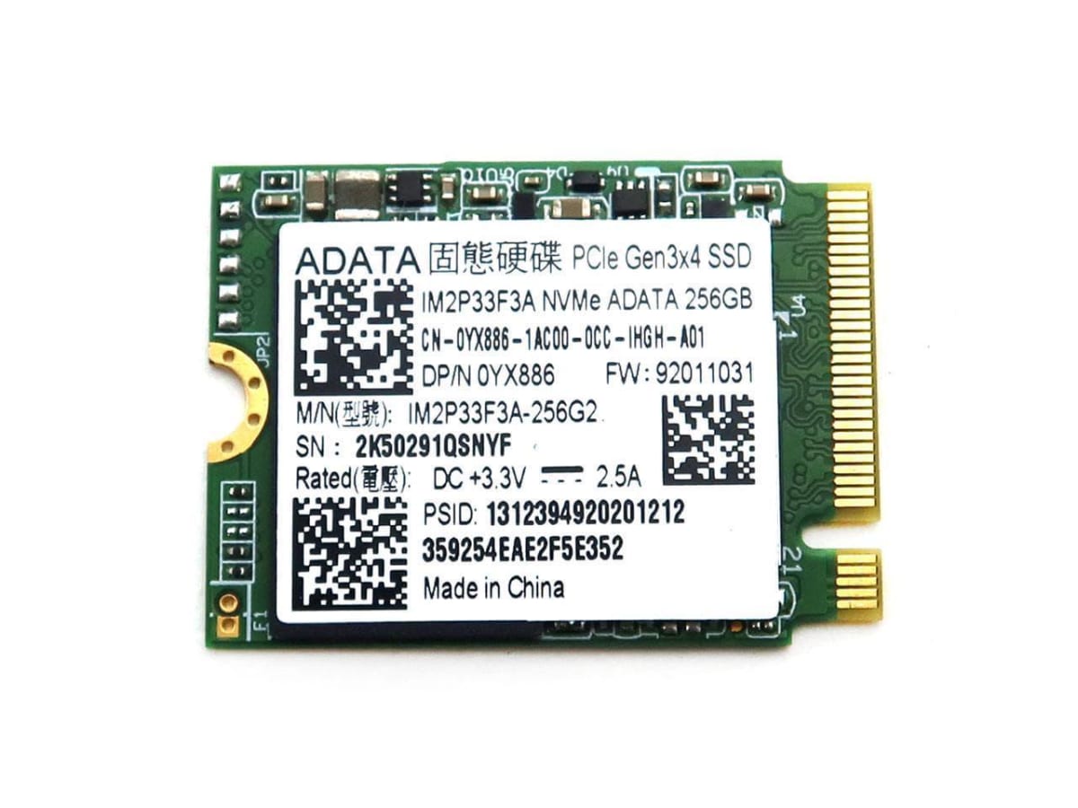 Disco Solido ADATA 256GB M.2 IM2P33F3A-256G2 0YX886 Open Box