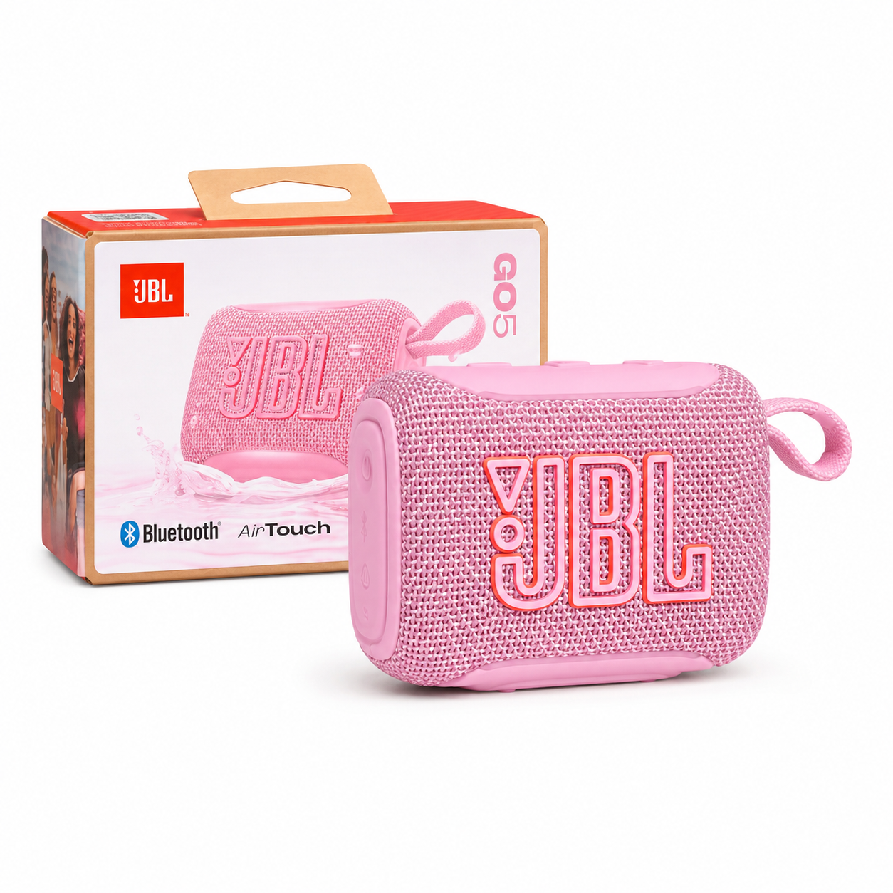 Parlante Jbl Go 5 Bluetooth Rosado 4.8w Ip68 Auracast