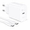 Cargador Rapido 1Hora GAR153-EU 20W USB-C a 3A con Cable 1m