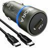 Cargador Auto 1Hora GAR156 20W Con Cable USB-C a USB-C 1m