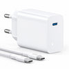 Cargador 1Hora GAR165 USB-C PD 30W Cable Tipo C Carga Rápida