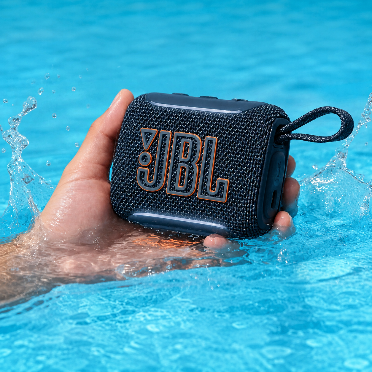 Parlante Jbl Go 5 Bluetooth Azul 4.8w Ip68 Auracast