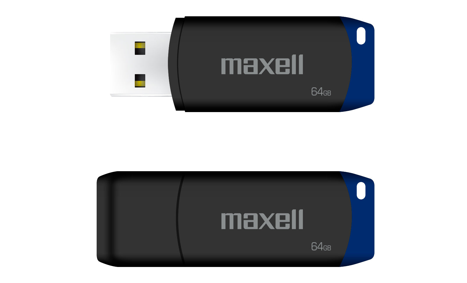 Pendrive USB 64GB Maxell USBPD-64 Con Tapadera de Protección Compatible MAC y Windows Uso General