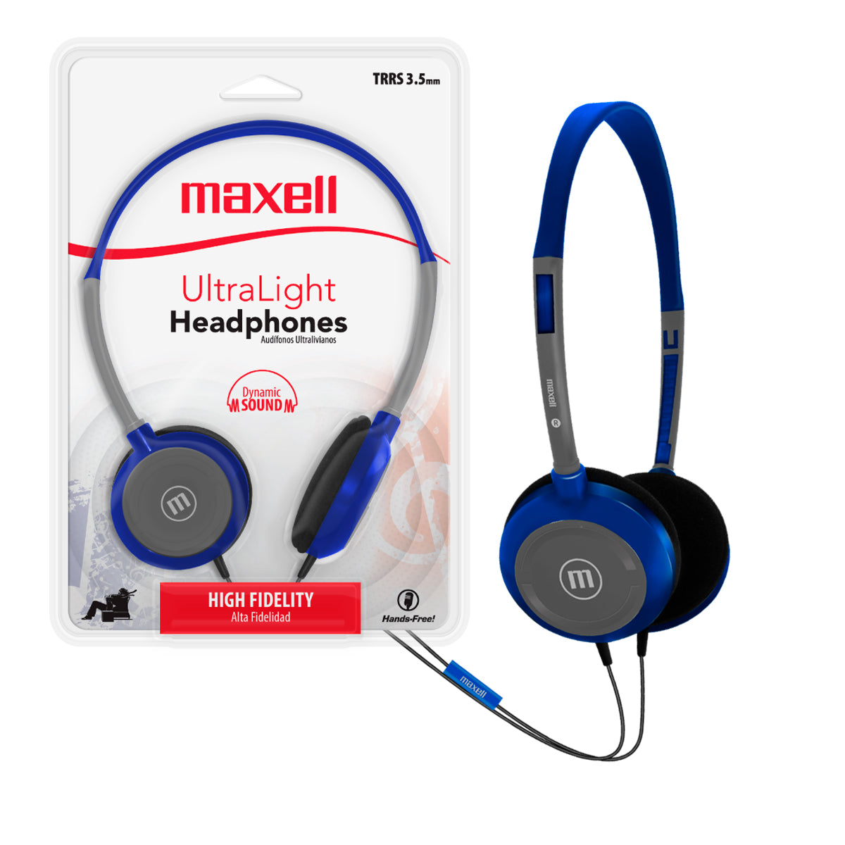 Audifonos HP-200 Maxell Ultralight headphones TRSS Dynamic