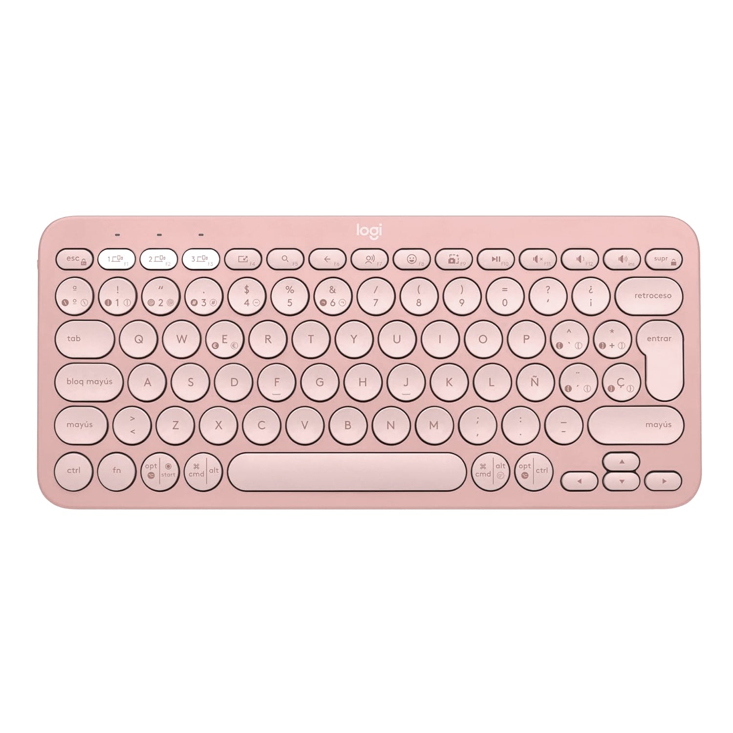 Teclado Bluetooth Logitech Pebble Keys 2 K380S Multidispositivo Teclas Personalizable Español QWERTY