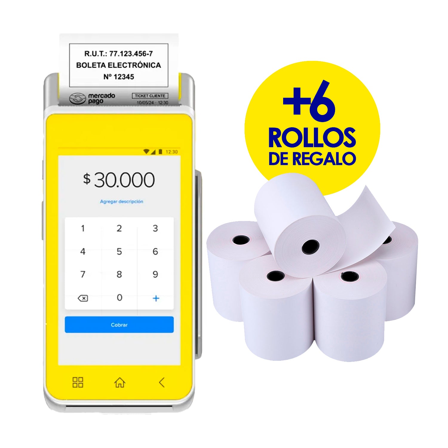 Terminal Pos Redelcom Maquina Pago R3 Smart Mobile Impresora Boleta Pago Seguro Rápido [ A910 ]