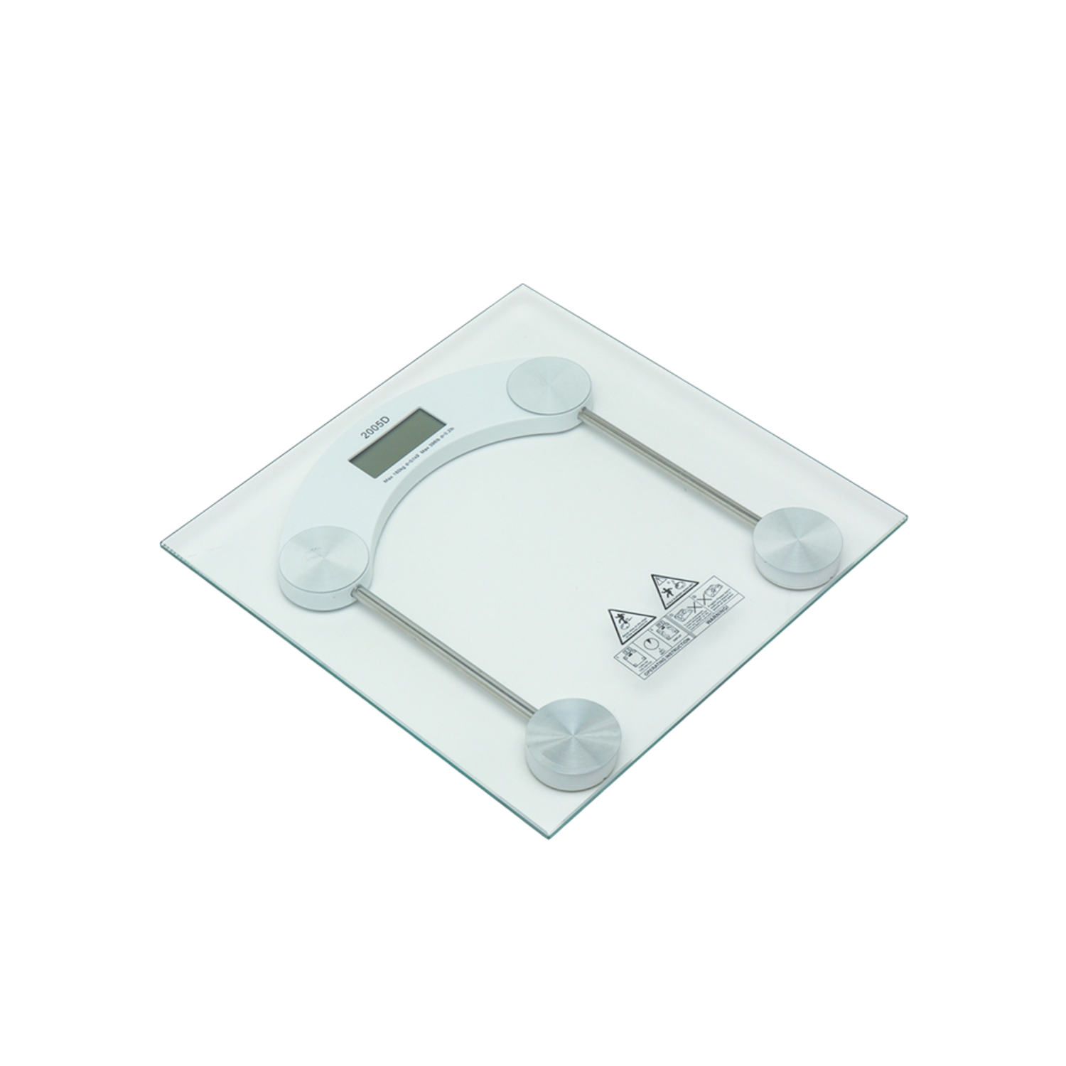 Balanza Digital de Baño Vidrio Templado 180Kg con Baterias