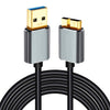 Cable USB A 3.0 a Micro B Para Disco HDD / SSD Externo Velocidad 5Gbps 1 metro