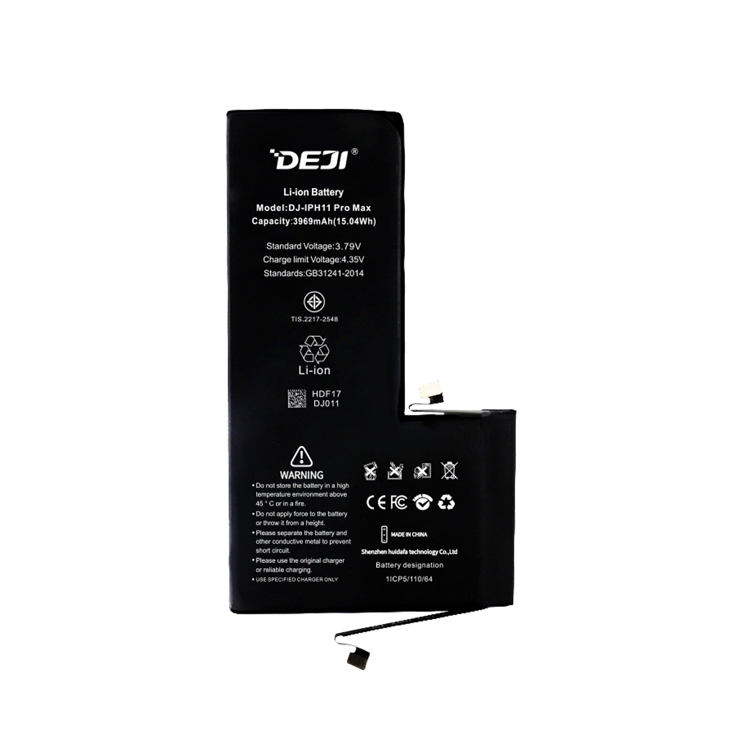 Bateria para Iphone 11 Pro Max DEJI IC Original Capacidad 3969mAh