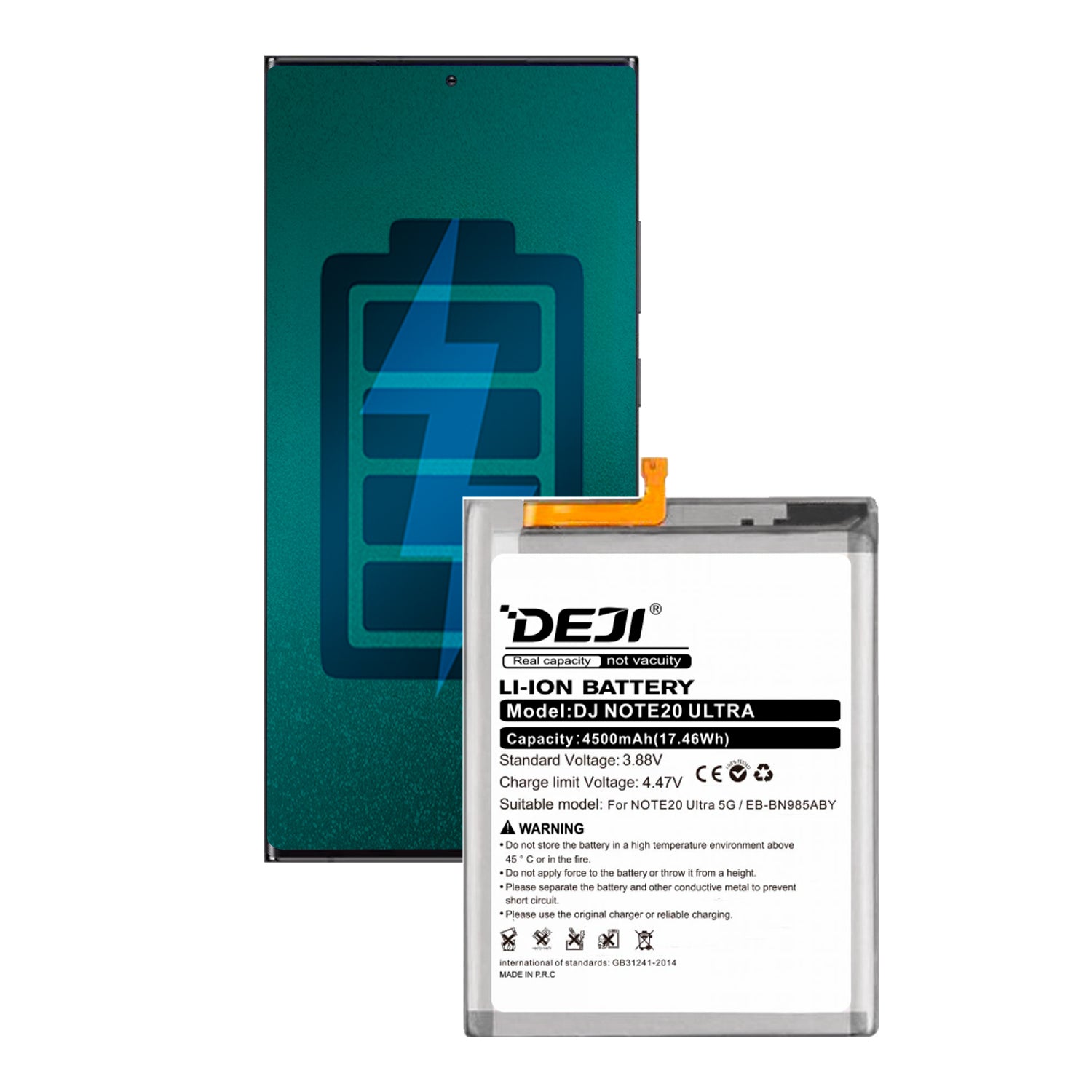 Bateria Compatible con Samsung Note 20 Ultra / 5G Deji IC Original Capacidad 4500mAh Maxima Duracion