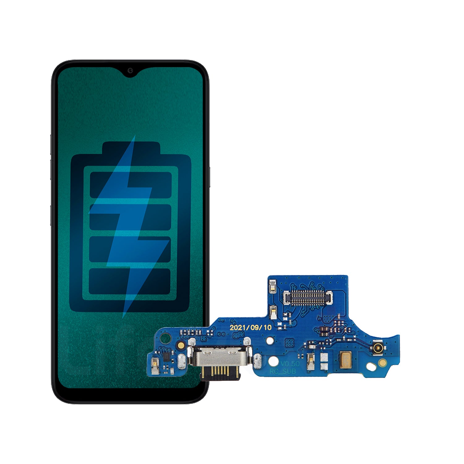 Flex de Carga Compatible con Motorola Moto G9 Play Tipo C