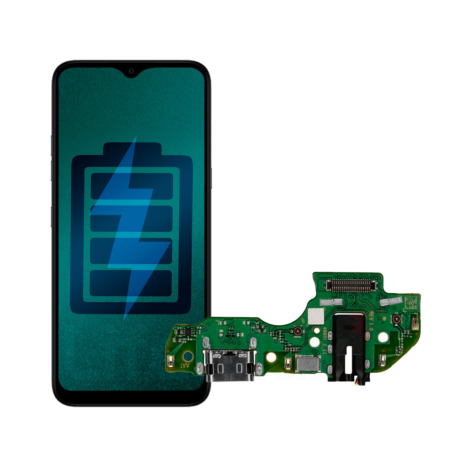 Flex de Carga Compatible con Samsung A22 5G Conector Tipo C