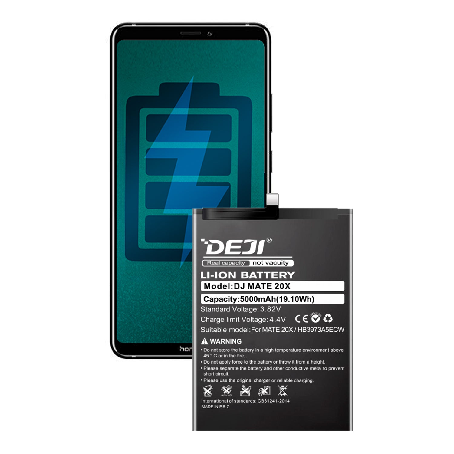 Bateria Compatible con Huawei Honor Note 10 / Mate 20X / Honor 8X Deji Capacidad 5000mAh