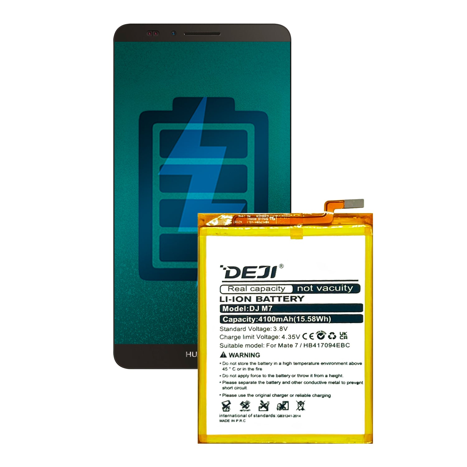 Bateria Compatible con Huawei Mate 7 Deji Capacidad 4100mAh Maxima Duracion