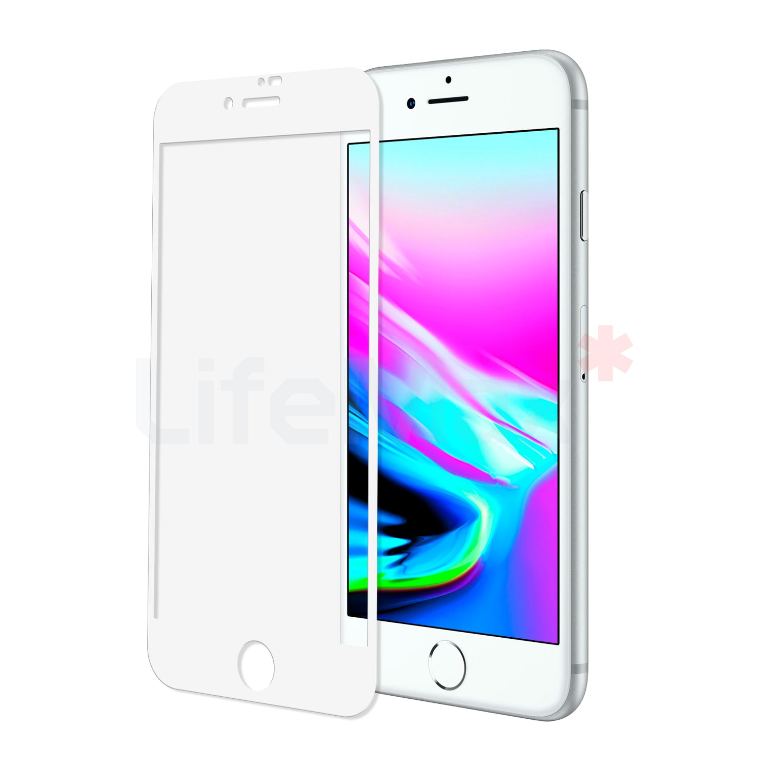 Lamina de Vidrio Templado Completa Resistente Compatible con Iphone 8