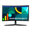 Monitor Curvo Samsung Essential S3 24in 100Hz 4ms Full HD Modo Game Montaje Vesa [ LS24D366GALXZS ]