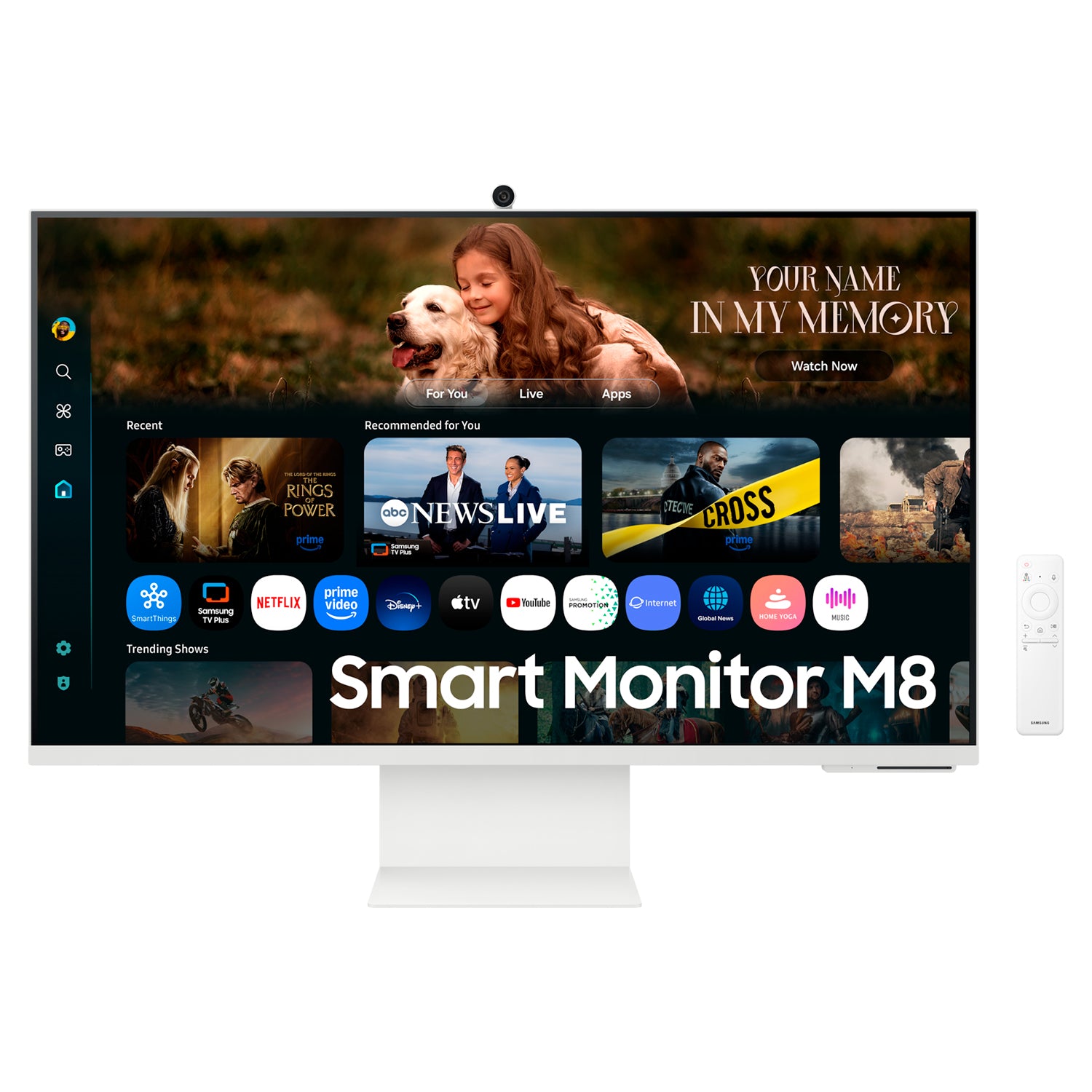 Monitor Samsung Plano Smart M8 32in FHD HDR10 Bluetooth Wifi