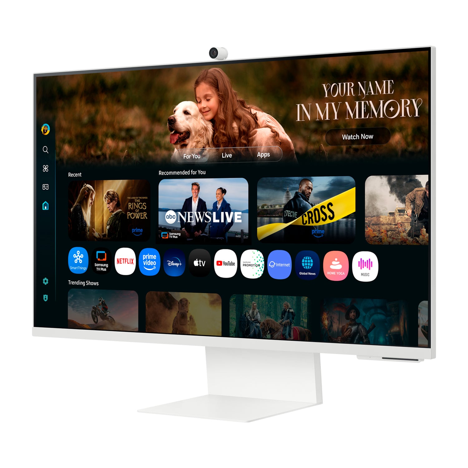 Monitor Samsung Plano Smart M8 32in FHD HDR10 Bluetooth Wifi