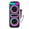 Parlante Karaoke Master-G MGZEUS Bluetooth 5.3 8in x2 Funcion TWS LED RGB + Microfono Alambrico