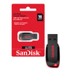 Pendrive SanDisk USB 2.0 16GB Cruzer Blade Flash Drive 150MB/s Compatible MAC Windows