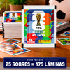 Pack de 25 sobres 175 Laminas Panini Fifa Copa Mundial 2026