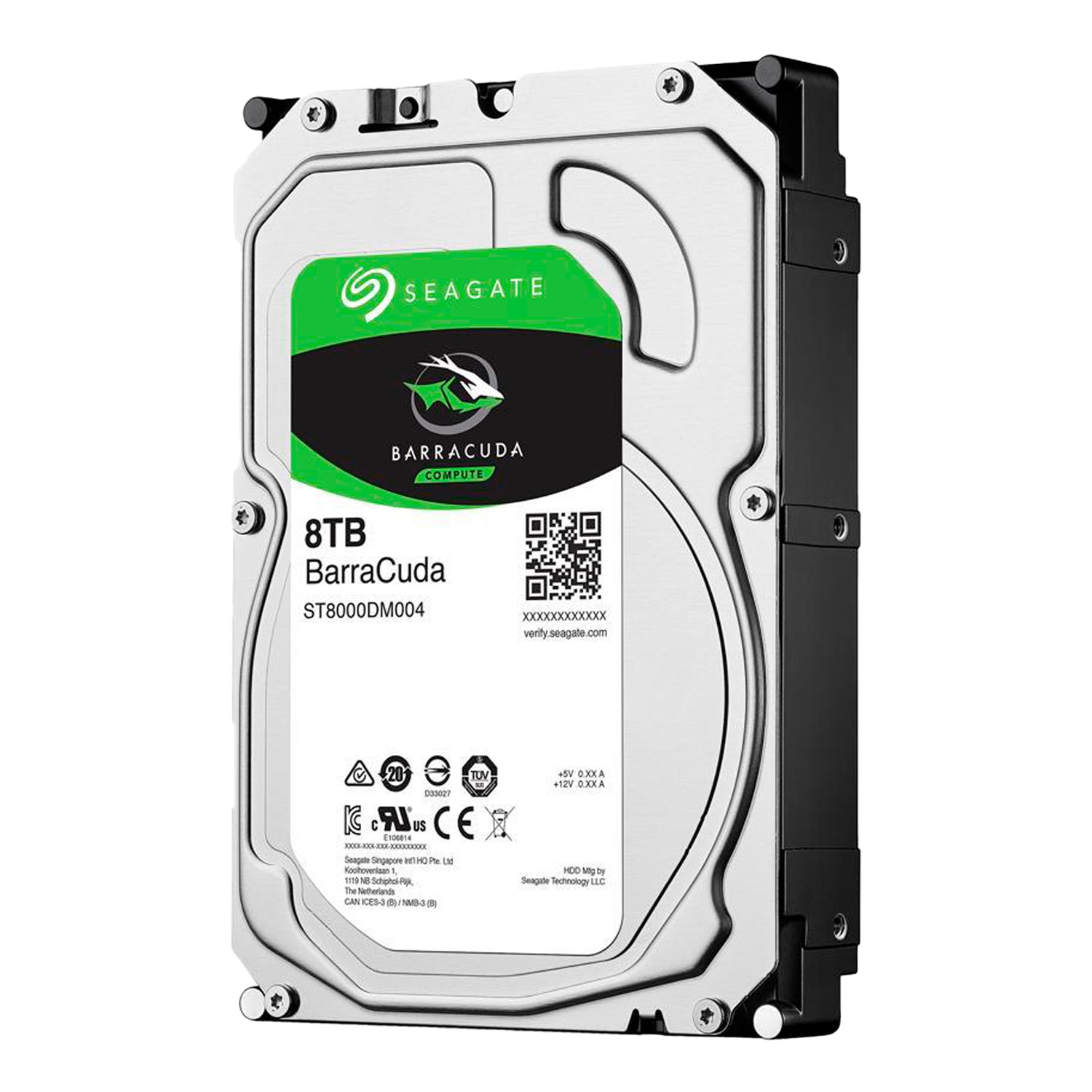 Disco Duro Interno Seagate Barracuda 8TB 3.5" SATA 3 5400Rpm Buffer 256MB PC/DVR/NVR [ ST8000DM004 ]