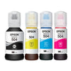 Pack 4 Botellas de Tintas T504 Ecotank Originales L4150 L4260 L4160 L6161 L6171 | Lifemax