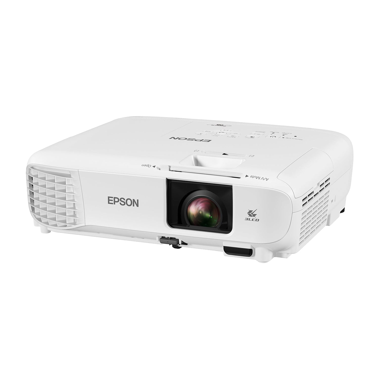 Proyector LED Epson PowerLite 118 3LCD XGA 3800 Lumenes Contraste 16000:1 con Dial HDMI/USB/RJ45