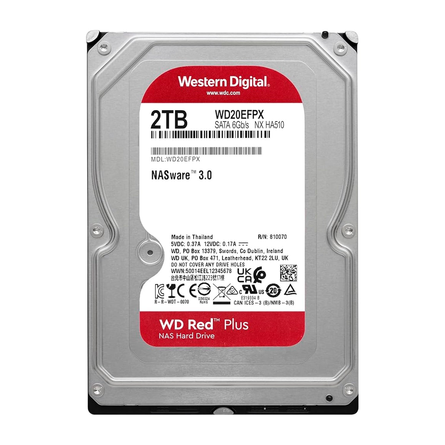 Disco Duro Interno WD Red Plus 2TB 5400 RPM NAS / DVR / NVR