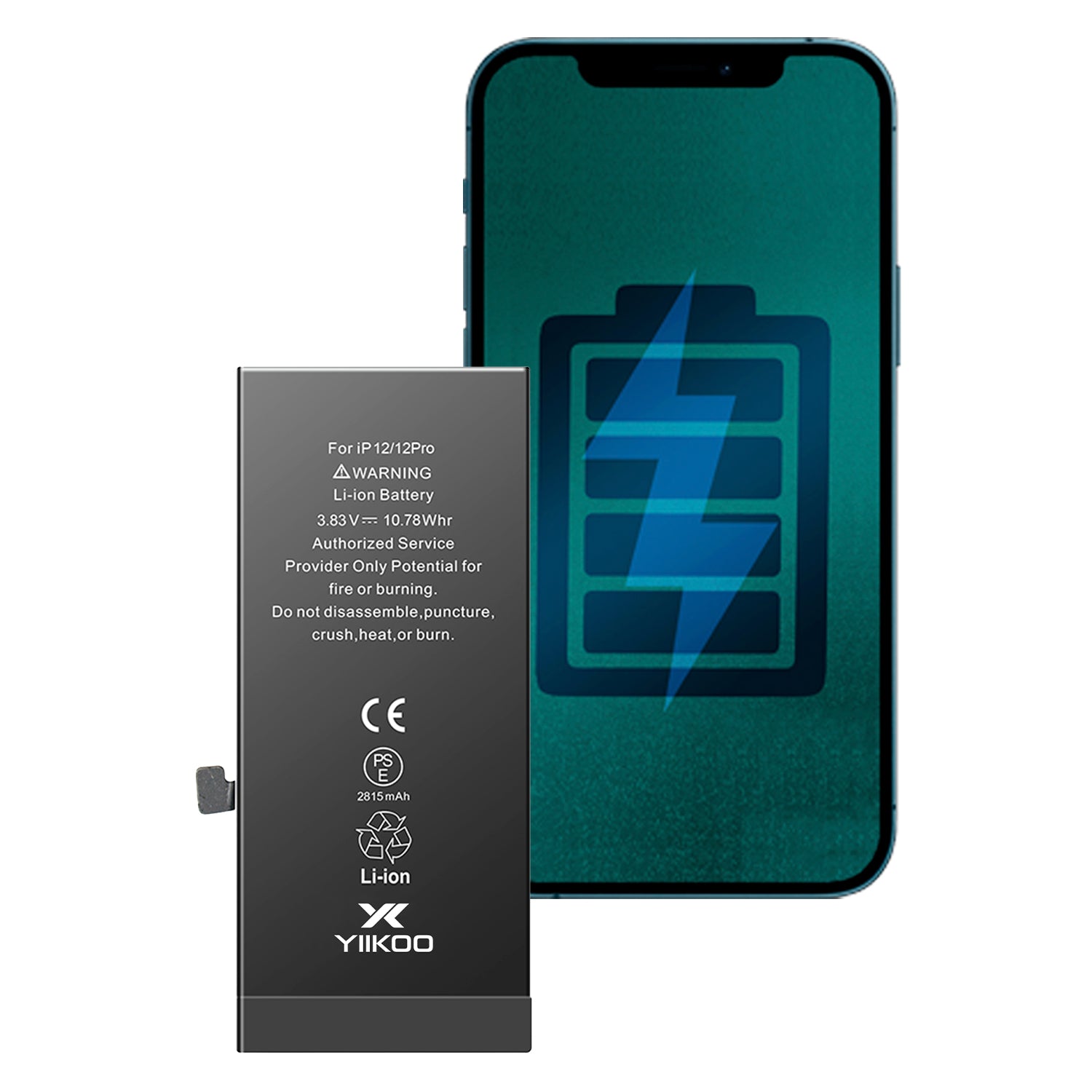 Bateria Iph 12 Pro YIIKOO IC TI Autoprogramable sin alertas