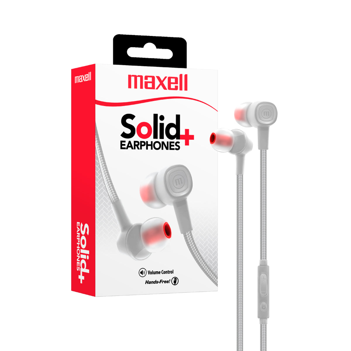 Audifonos SIN-8 Maxell Solid+ Earphones Handsfree TRRS 3.5mm